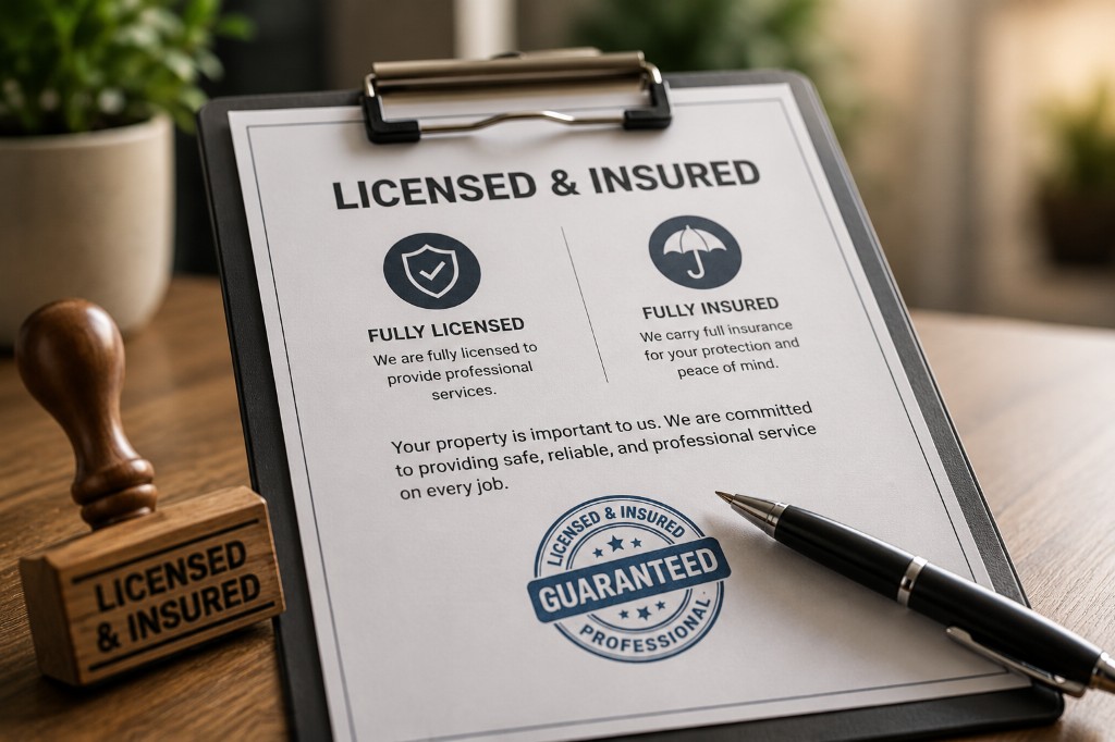 Licensed and insured. Full coverage for power washing and painting jobs in Myrtle Beach.