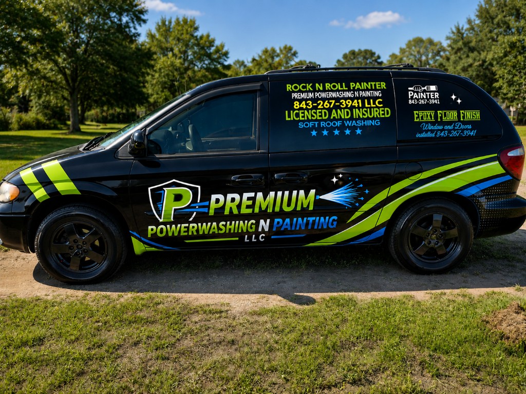 Premium Powerwashing-N-Painting LLC branded service van